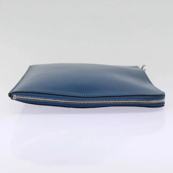 LOUIS VUITTON Epi Pochette Jules GM Clutch Bag Blue - Picture 4 of 16